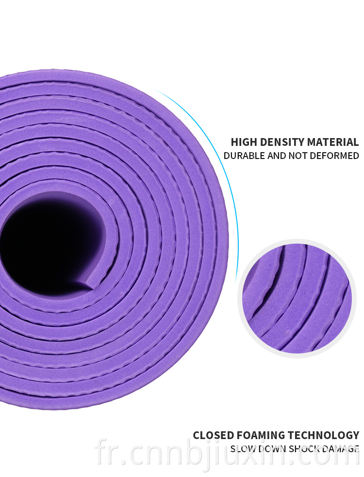 Vente à chaud épais 4 mm noir écologique Eva tapis para tape de yoga tapis